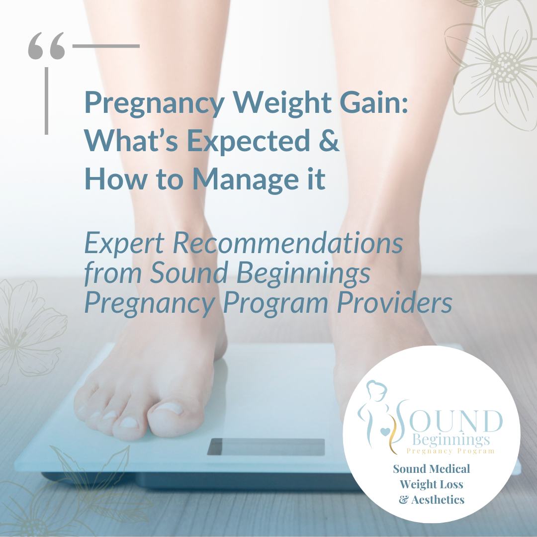 Pregnancy weight gain management advice and recommendations.