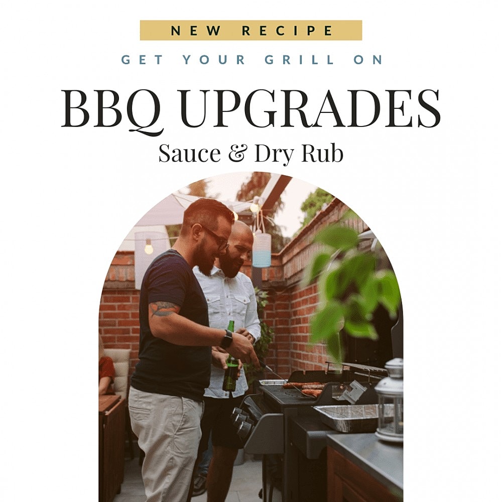Friends grilling with BBQ sauce and dry rub.