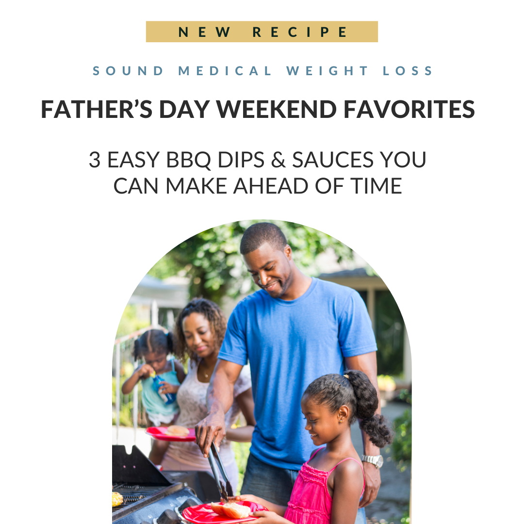 Father's Day BBQ dips and sauces recipe image.