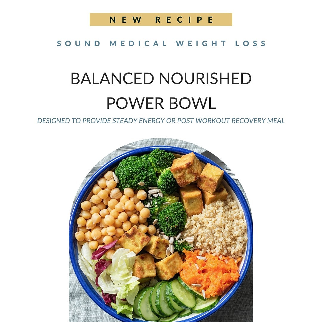 Nourishing power bowl with vegetables and quinoa