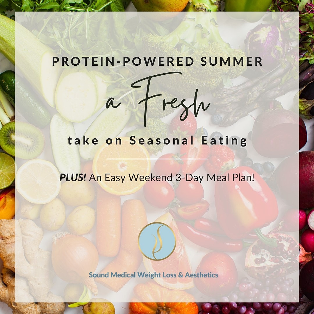 Fresh summer produce and meal planning guide.